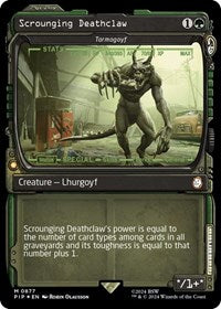 Scrounging Deathclaw - Tarmogoyf (Showcase) (Surge Foil) (877) [Universes Beyond: Fallout]