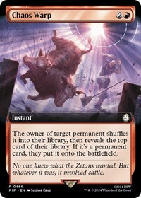 Chaos Warp (Extended Art) (466) [Universes Beyond: Fallout]
