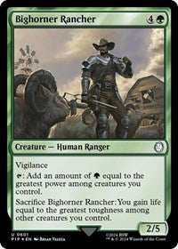 Bighorner Rancher (Surge Foil) (601) [Universes Beyond: Fallout]