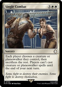Single Combat (Surge Foil) (700) [Universes Beyond: Fallout]