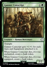 Gunner Conscript (Surge Foil) (605) [Universes Beyond: Fallout]