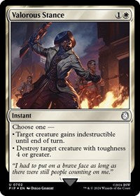 Valorous Stance (Surge Foil) (702) [Universes Beyond: Fallout]
