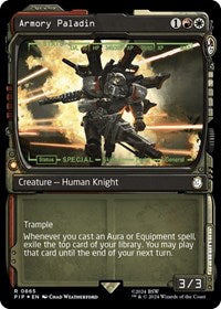 Armory Paladin (Showcase) (Surge Foil) (865) [Universes Beyond: Fallout]