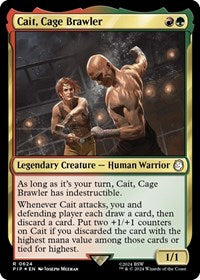 Cait, Cage Brawler (Surge Foil) (624) [Universes Beyond: Fallout]