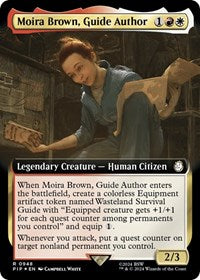 Moira Brown, Guide Author (Extended Art) (Surge Foil) (948) [Universes Beyond: Fallout]