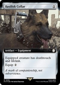 Basilisk Collar (Extended Art) (Surge Foil) (1008) [Universes Beyond: Fallout]