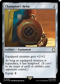 Champion's Helm (Surge Foil) (756) [Universes Beyond: Fallout]
