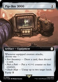Pip-Boy 3000 (Extended Art) (Surge Foil) (963) [Universes Beyond: Fallout]
