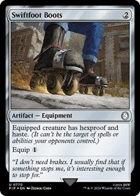 Swiftfoot Boots (Surge Foil) (770) [Universes Beyond: Fallout]