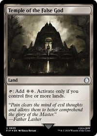 Temple of the False God (Surge Foil) (839) [Universes Beyond: Fallout]
