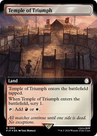 Temple of Triumph (Extended Art) (Surge Foil) (1053) [Universes Beyond: Fallout]