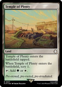 Temple of Plenty (Surge Foil) (837) [Universes Beyond: Fallout]
