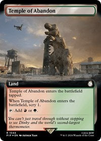 Temple of Abandon (Extended Art) (Surge Foil) (1044) [Universes Beyond: Fallout]