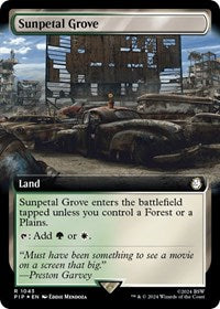 Sunpetal Grove (Extended Art) (Surge Foil) (1043) [Universes Beyond: Fallout]
