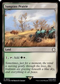 Sungrass Prairie (Surge Foil) (823) [Universes Beyond: Fallout]
