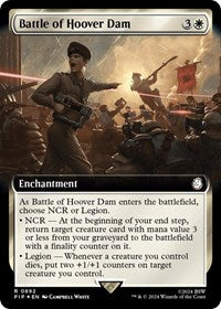 Battle of Hoover Dam (Extended Art) (Surge Foil) (892) [Universes Beyond: Fallout]