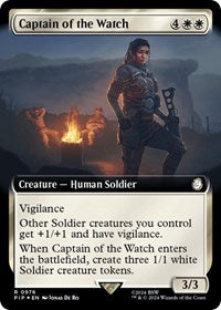 Captain of the Watch (Extended Art) (Surge Foil) (976) [Universes Beyond: Fallout]