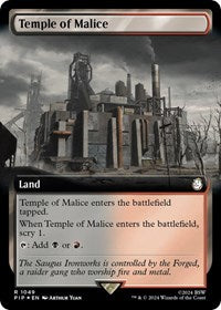 Temple of Malice (Extended Art) (Surge Foil) (1049) [Universes Beyond: Fallout]