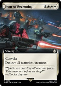 Hour of Reckoning (Extended Art) (Surge Foil) (978) [Universes Beyond: Fallout]