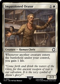 Impassioned Orator (162) [Universes Beyond: Fallout]