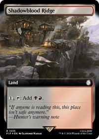 Shadowblood Ridge (Extended Art) (Surge Foil) (1035) [Universes Beyond: Fallout]