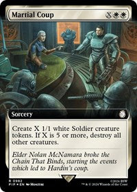 Martial Coup (Extended Art) (Surge Foil) (982) [Universes Beyond: Fallout]