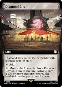 Diamond City (Extended Art) (Surge Foil) (967) [Universes Beyond: Fallout]
