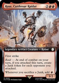 Rose, Cutthroat Raider (Extended Art) (Surge Foil) (920) [Universes Beyond: Fallout]