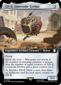 ED-E, Lonesome Eyebot (Extended Art) (Surge Foil) (960) [Universes Beyond: Fallout]