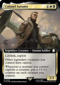 Colonel Autumn (Extended Art) (Surge Foil) (939) [Universes Beyond: Fallout]