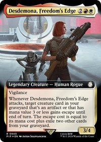 Desdemona, Freedom's Edge (Extended Art) (Surge Foil) (940) [Universes Beyond: Fallout]