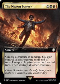 The Nipton Lottery (Extended Art) (Surge Foil) (951) [Universes Beyond: Fallout]
