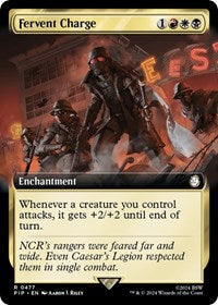 Fervent Charge (Extended Art) (477) [Universes Beyond: Fallout]