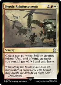 Heroic Reinforcements (Surge Foil) (746) [Universes Beyond: Fallout]