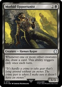 Morbid Opportunist (Surge Foil) (714) [Universes Beyond: Fallout]