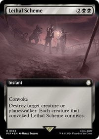Lethal Scheme (Extended Art) (Surge Foil) (992) [Universes Beyond: Fallout]