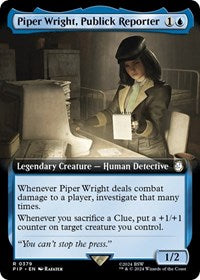 Piper Wright, Publick Reporter (Extended Art) (379) [Universes Beyond: Fallout]