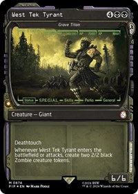 West Tek Tyrant - Grave Titan (Showcase) (Surge Foil) (874) [Universes Beyond: Fallout]