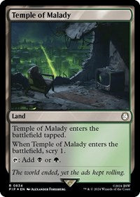 Temple of Malady (Surge Foil) (834) [Universes Beyond: Fallout]