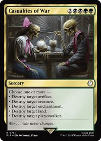 Casualties of War (Surge Foil) (741) [Universes Beyond: Fallout]