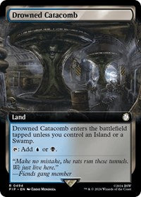 Drowned Catacomb (Extended Art) (494) [Universes Beyond: Fallout]