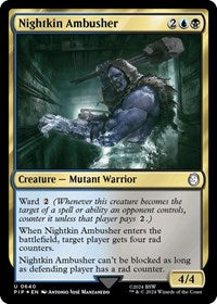 Nightkin Ambusher (Surge Foil) (640) [Universes Beyond: Fallout]