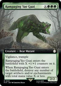 Rampaging Yao Guai (Extended Art) (401) [Universes Beyond: Fallout]