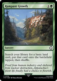 Rampant Growth (Surge Foil) (732) [Universes Beyond: Fallout]