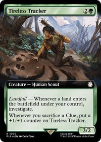 Tireless Tracker (Extended Art) (Surge Foil) (1000) [Universes Beyond: Fallout]