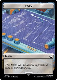 Copy // Junk Double-Sided Token (1 // 15) [Universes Beyond: Fallout]