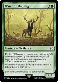 Watchful Radstag (Surge Foil) (615) [Universes Beyond: Fallout]