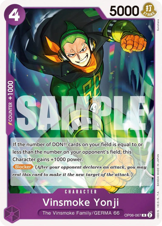 Vinsmoke Yonji (067) (OP06-067) [Wings of the Captain]