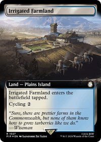 Irrigated Farmland (Extended Art) (Surge Foil) (1027) [Universes Beyond: Fallout]