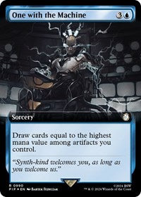 One with the Machine (Extended Art) (Surge Foil) (990) [Universes Beyond: Fallout]